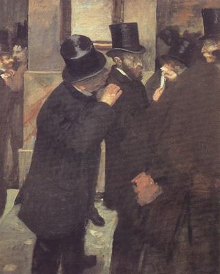 Edgar Degas Portrait at the Stock Exchange (nn020 France oil painting art